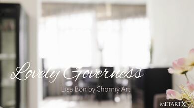 Lisa Bon masturbating and playing with her tight hole in maid outfit