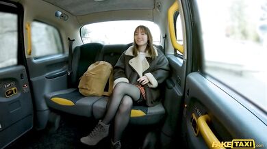 Young slut getting drilled and creamed in the back of a cab