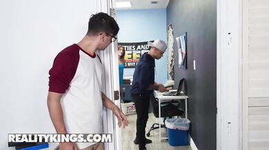 Horny Selina Bentz deepthroats Kai while Mike Ox is not looking