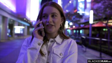 Danni getting her small tits bounced during a hardcore BBC fuck