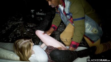 Blonde Bunny destroyed by a big BBC in a hardcore interracial session